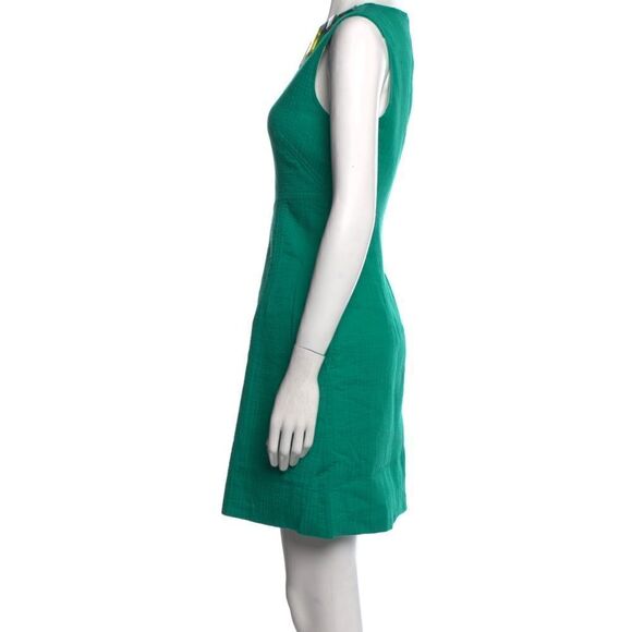 Vintage Milly of New York Green
Beaded Sleeveless Mini Dress Pockets - Size 4 - Picture 4 of 9